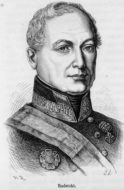 Portrait de Joseph Wenzel Radetzky von Radetz, maréchal autrichien (1766-1858) - Unknown artist