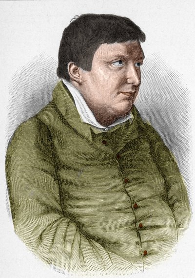 Portrait de Karl Wilhelm Friedrich von Schlegel (1772-1829) philosophe, critique et écrivain allemand du mouvement romantique - Unknown artist