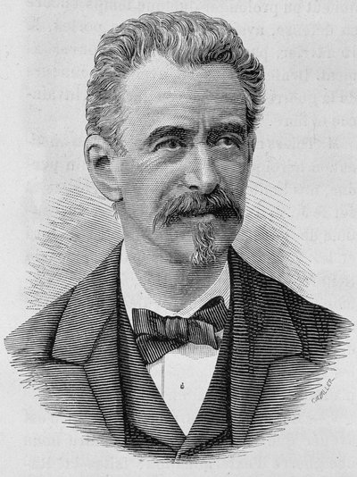 Portrait de Keller. Gravure de la fin du 19ème siècle dans « Histoire de France » de H. Martin. - Unknown artist
