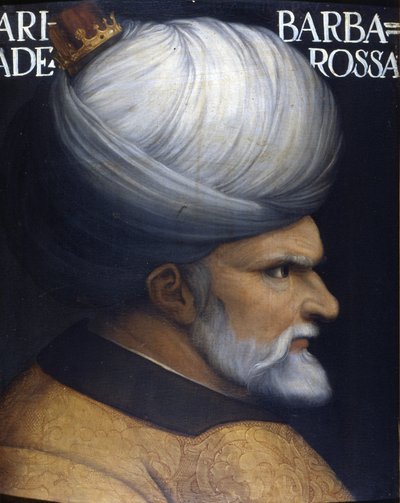 Portrait de Khayr Al-Din Barberousse (1476-1546), fondateur avec son frère de la Régence d