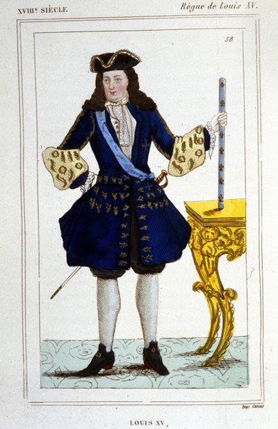 Portrait du roi Louis XV (1710 - 1774) - Unknown artist