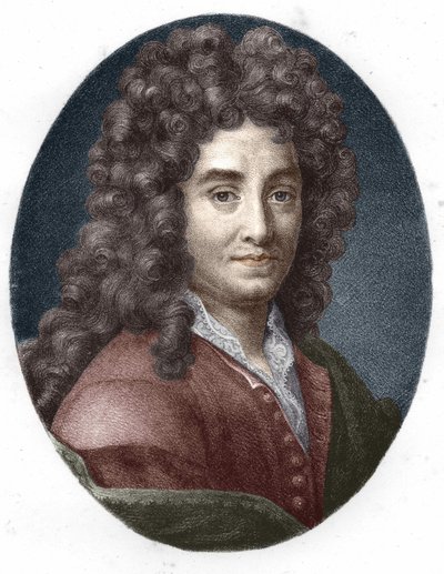 Portrait de La Bruyère. Gravure du XIXe siècle. - Unknown artist