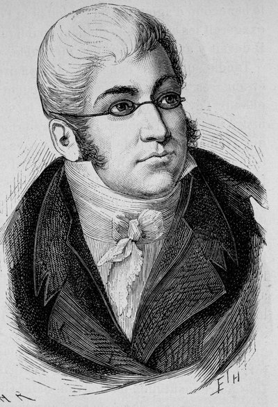 Portrait de La Romiguière. Gravure de la fin du 19ème siècle dans "Histoire de France" par H. Martin - Unknown artist