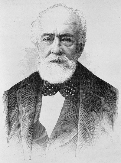 Portrait de Lajos Kossuth (1802 - 1894). Gravure de la fin du XIXe siècle dans "Histoire de France" par H. Martin - Unknown artist