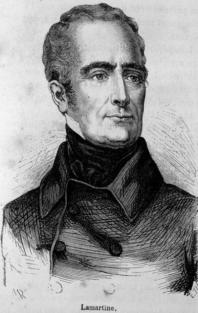 Portrait de Lamartine, poète français (1790 - 1869) - Unknown artist