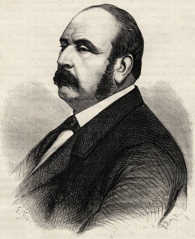 Portrait de Ledru Rollin (Ledru-Rollin) (1807-1874), homme politique français. Gravure du 19ème siècle. - Unknown artist