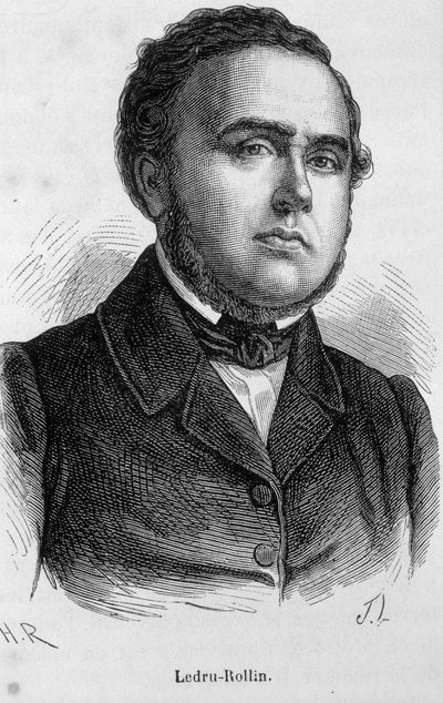Portrait de Ledru Rollin (Ledru-Rollin), homme politique français (1807 - 1874) - Unknown artist