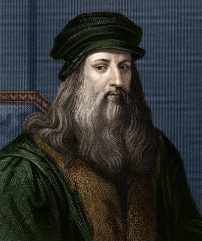 Portrait de Léonard de Vinci (1452-1519) (Leonardo da Vinci), peintre italien. - Unknown artist