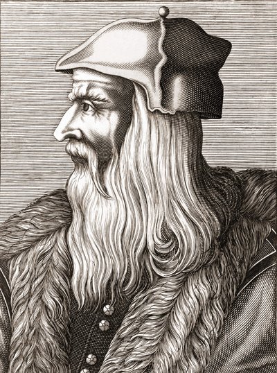 Portrait de Léonard de Vinci (1452 - 1519). - Unknown artist