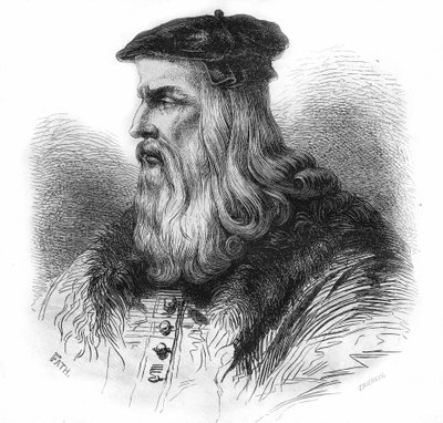 Portrait de Léonard de Vinci (1452 - 1519). - Unknown artist
