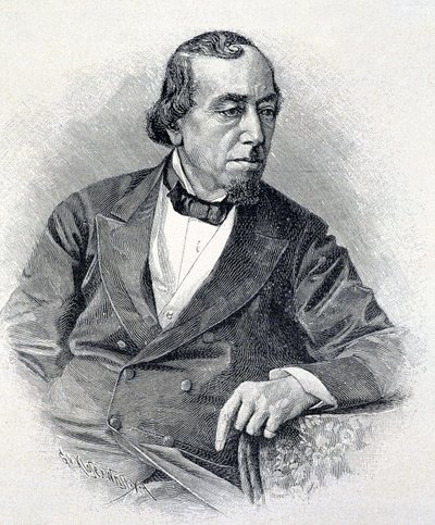 Portrait de Lord Beaconsfield, Benjamin Disraeli - Unknown artist