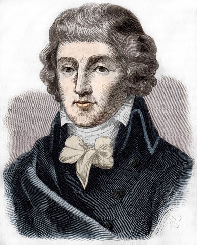 Portrait de Louis Antoine de Saint-Just (1767-1794), homme politique français - Unknown artist