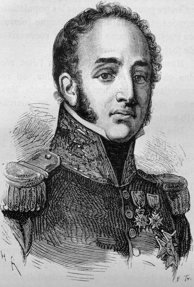 Portrait de Louis-Gabriel Suchet. Gravure de la fin du 19ème siècle dans « Histoire de France » de H. Martin - Unknown artist