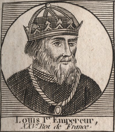 Portrait de Louis Ier le Pieux - Unknown artist