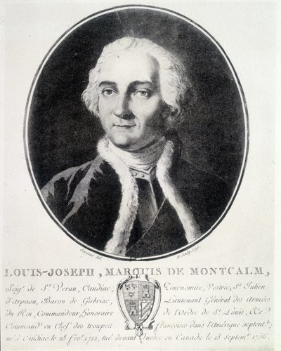 Portrait de Louis Joseph, marquis de Montcalm (1712-1759), militaire français - Unknown artist
