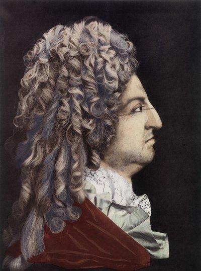 Portrait de Louis XIV - médaillon en cire, chambre du Roi, Palais de Versailles - Unknown artist
