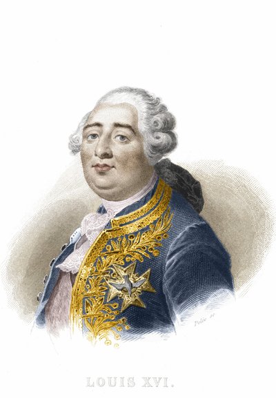 Portrait de Louis XVI. Gravure du XIXe siècle. - Unknown artist