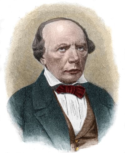 Portrait de Ludwig Uhland (1787-1862), poète romantique allemand. - Unknown artist