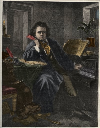 Portrait de Ludwig van Beethoven (1770-1827), compositeur et pianiste allemand - Unknown artist