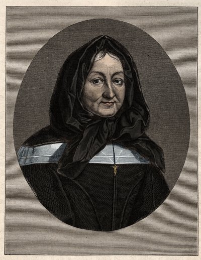 Portrait de Madame Marie de Rubelles, Dame de Miramion (1629-96) fondatrice des Filles de la Sainte-Famille - Unknown artist