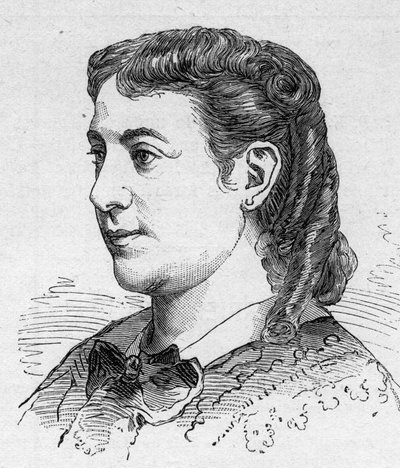 Portrait de Madeleine Brohan, comédienne française, membre de la Comédie-Française. Gravure dans Le Monde Illustré n°1168 du 16 août - Unknown artist
