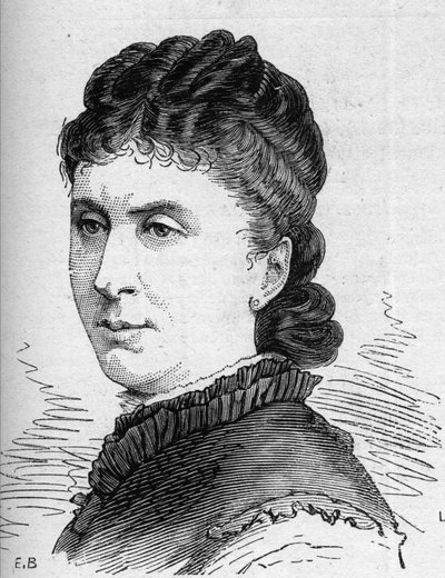 Portrait de Maria Favart (Pierrette Ignace Pingaud, dite) (1833-1908), comédienne française, membre de la Comédie-Française. Gravure dans « Le Monde Illustré » n°1168 du 16 août 1879 - Unknown artist