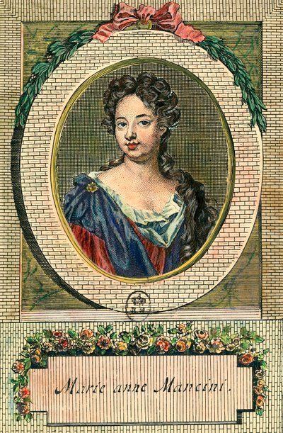 Portrait de Marie Anne Mancini - Unknown artist