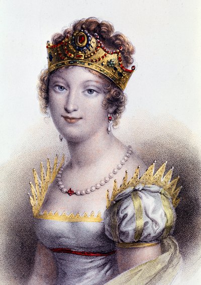Portrait de Marie Louise, duchesse de Parme, impératrice consort des Français (gravure) - Unknown artist
