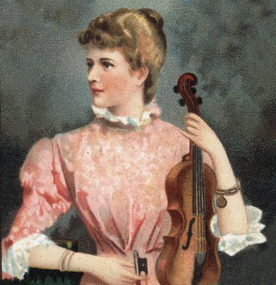 Portrait de Marie Soldat (1863-1955), violoniste. - Unknown artist