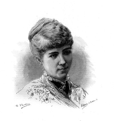 Portrait de Marie Van Zandt (1858-1919) chanteuse française d