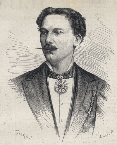 Portrait de Marius Cazeneuve (1839-1913), prestidigitateur français. - Unknown artist