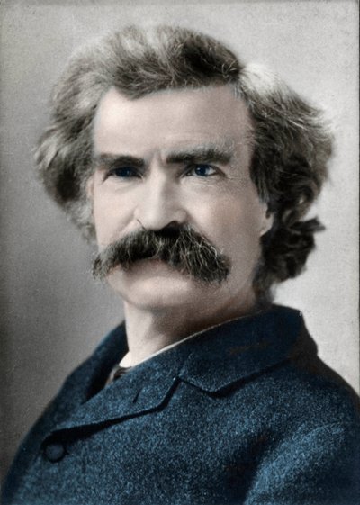 Portrait de Mark Twain (Samuel Langhorne Clemens) (1835-1910) auteur américain - Unknown artist