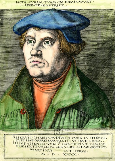 Portrait de Martin Luther, réformateur religieux allemand - Unknown artist
