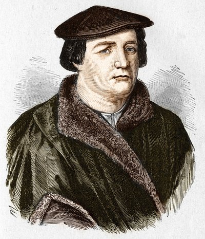 Portrait de Martin Luther, théologien et réformateur protestant allemand. - Unknown artist