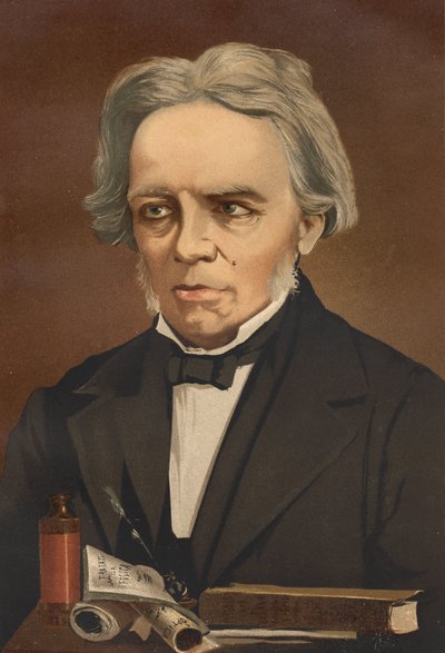 Portrait de Michael Faraday. Physicien et chimiste britannique (Newington, Surrey) - Unknown artist