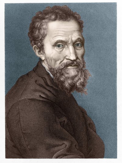 Portrait de Michelangelo Buonarroti dit Michel-Ange - Unknown artist