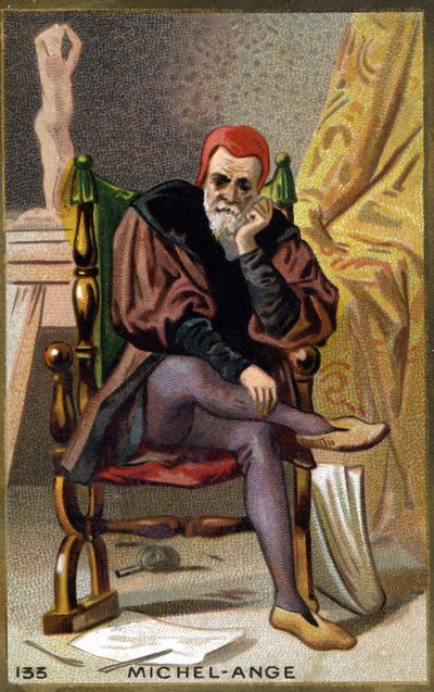 Portrait de Michelangelo Buonarroti dit Michelangelo (Michelangelo ou Michel Ange) - Unknown artist