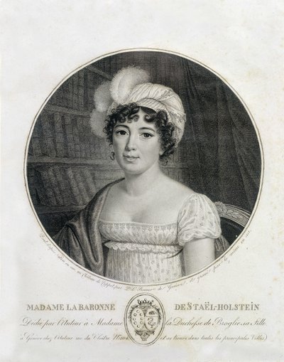 Portrait de Mme de Staël - gravure - Unknown artist