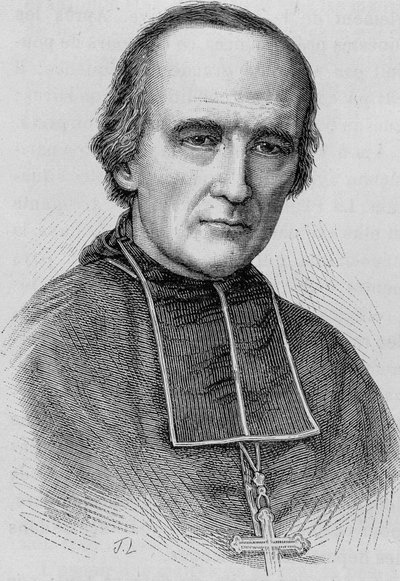 Portrait de Monseigneur Darboy (1813 - 1871), Archevêque de Paris. Gravure de la fin du XIXe siècle dans "Histoire de France" par H. Martin - Unknown artist