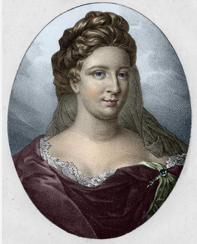 Portrait de Mme Antoinette Deshoulières (1634-1694). - Unknown artist