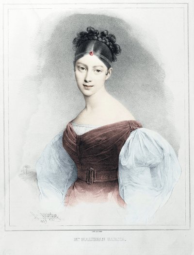 Portrait de Mme Malibran Garcia - chanteuse mezzo-soprano - Unknown artist