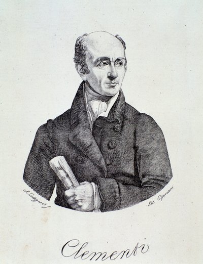 Portrait de Muzio Clementi (gravure) - Unknown artist