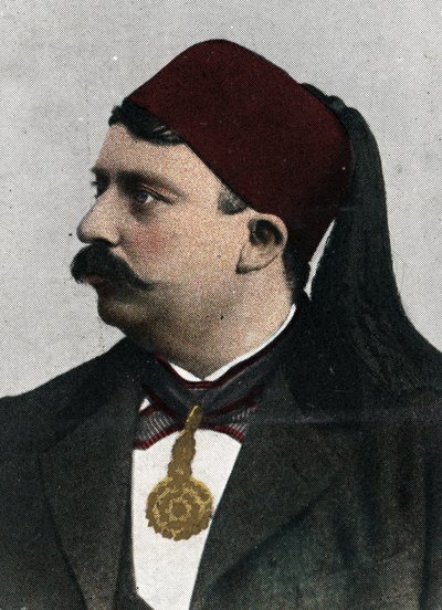 Portrait de Naceur Bey (Mohamed el-Naceur Bey) (1855-1922) bey de Tunis (Muhammad V an-Nasir Husainid Bey of Tunis) Début du 20e siècle chromolithographie - Unknown Artist