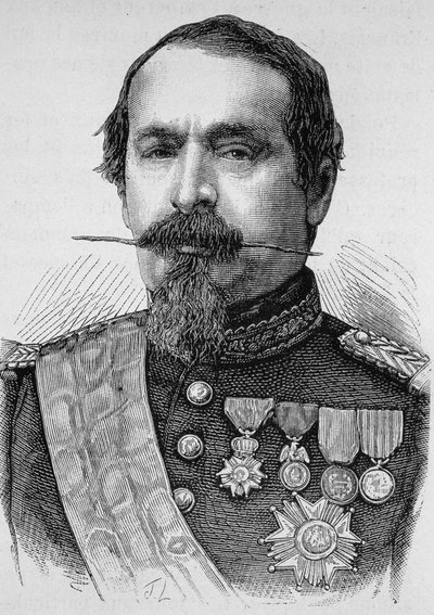 Portrait de Napoléon III (1808 - 1873). Gravure de la fin du XIXe siècle dans "Histoire de France" par H. Martin - Unknown artist