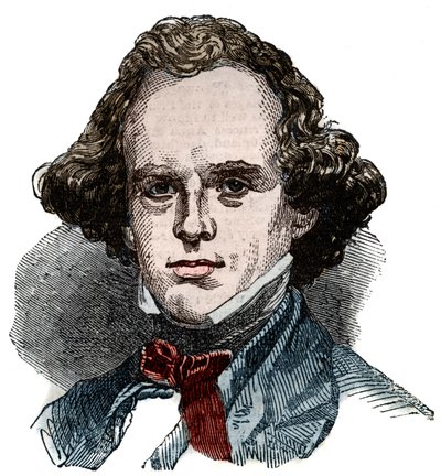 Portrait de Nathaniel Hawthorne (1804-1864), écrivain américain - Unknown artist