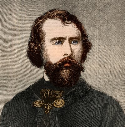 Portrait de Nathaniel Parker Willis (1806-1867), écrivain américain. Gravure dans "The Illustrated London News" du 23 janvier 1858. - Unknown artist