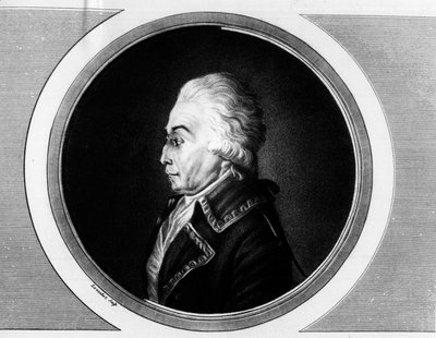 Portrait de Nicolas Luckner (1722-1794) Maréchal de France. Gravure dans "Collection complète des tableaux historiques de la Révolution française, en trois volumes." 1804 - Unknown artist