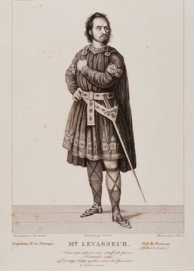 Portrait de Nicolas Prosper Levasseur en Bertram dans l