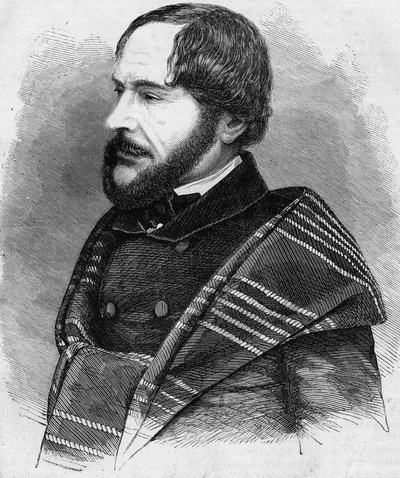 Portrait de Philarete Chasle (1798-1873), critique et homme de lettres français. Gravure de 1873 - Unknown artist
