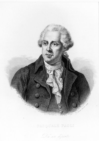Portrait de Pasquale ou Pascal Paoli (1725 - 1807), Patriote Corse - Unknown artist